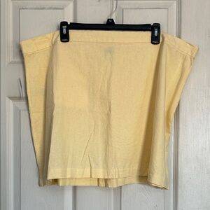 NWT Old Navy sweet butter linen blend mini shift skirt size XXL